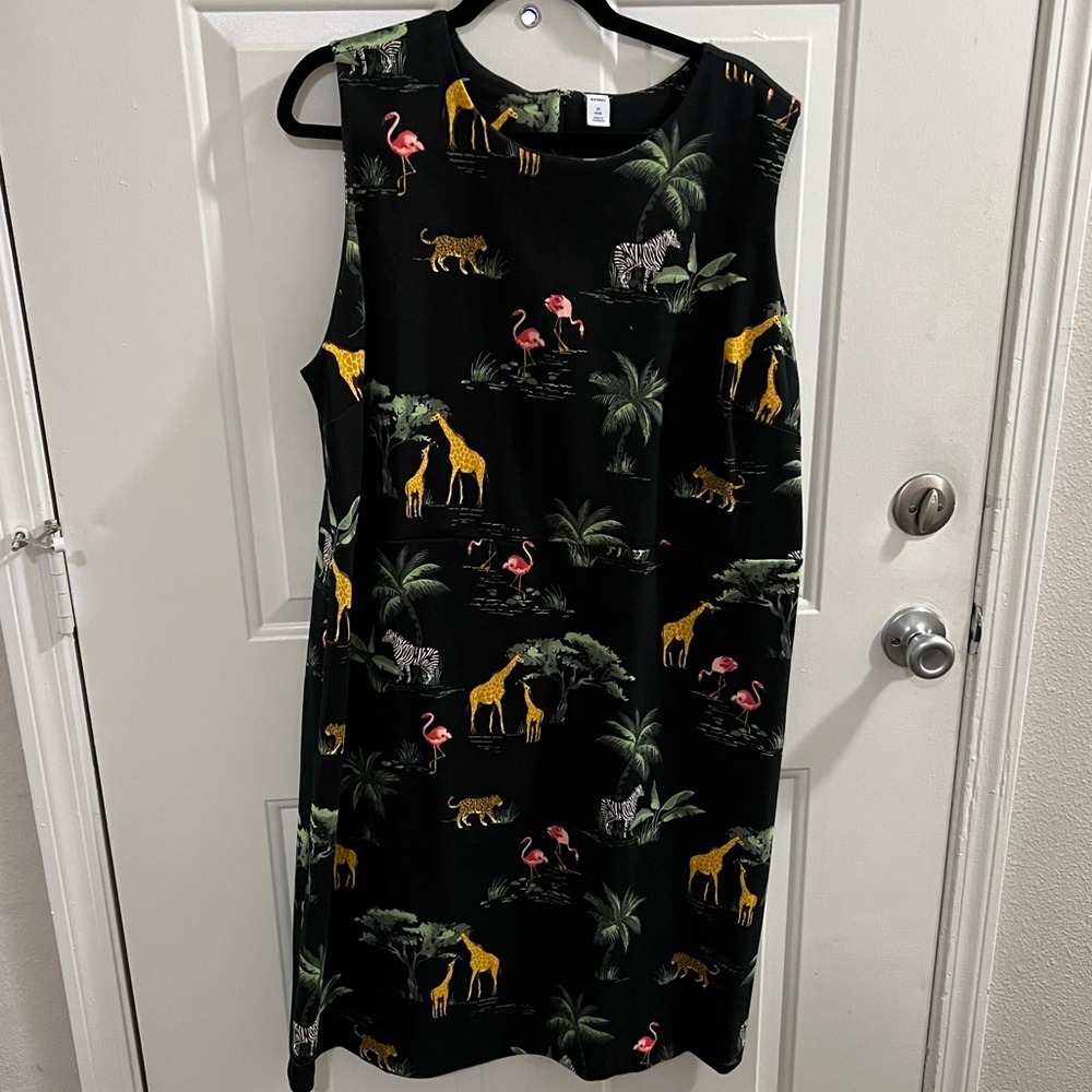 Old Navy Plus Size Dress | 2X | Safari Themed | NWT